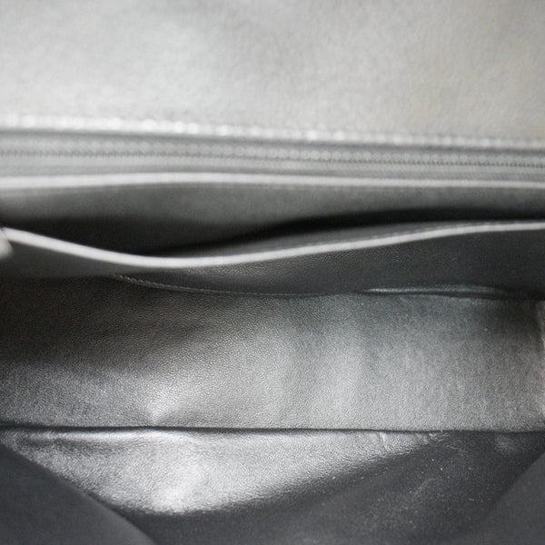 CHANEL Jumbo Classic Single Flap Caviar Leather Shoulder Bag Black