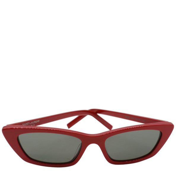 YVES SAINT LAURENT SL277 003 Red Sunglasses Gray Lens
