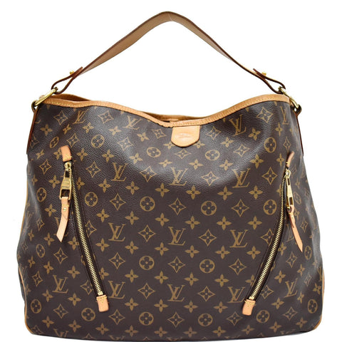 LOUIS VUITTON Delightful GM Monogram Canvas  Shoulder Bag Brown
