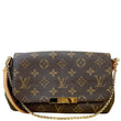 LOUIS VUITTON Favorite PM Monogram Canvas Shoulder Bag Brown