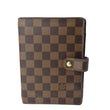 LOUIS VUITTON Agenda MM Damier Ebene Planner Cover Brown