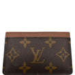LOUIS VUITTON Card Holder Monogram Canvas Brown