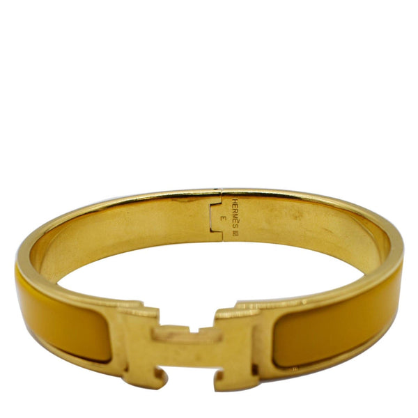 HERMES H Clic Clac Bangle Bracelet Gold