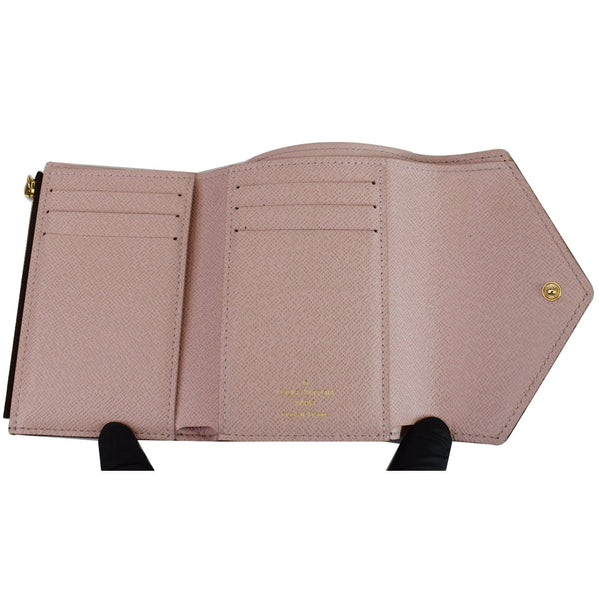 Louis Vuitton Victorine Monogram Canvas Wallet Rose - internal view