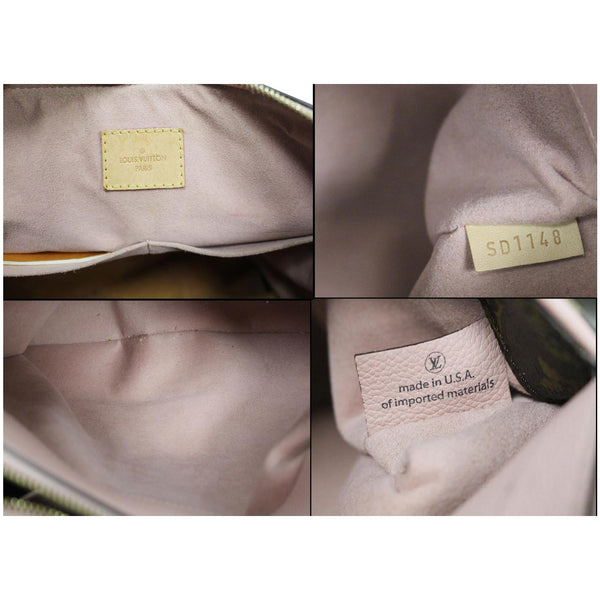 Louis Vuitton Pallas Monogram Canvas Bag Tag Code