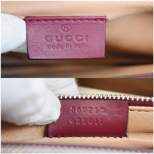 Gucci Zumi Small Snakeskin Leather bag made in Italy