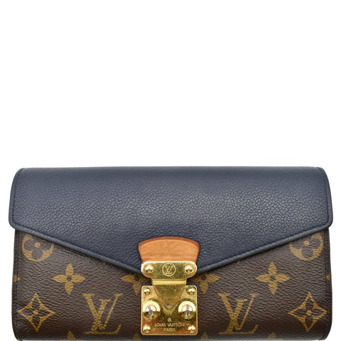 LOUIS VUITTON Pallas Monogram Canvas Pallas Wallet Black