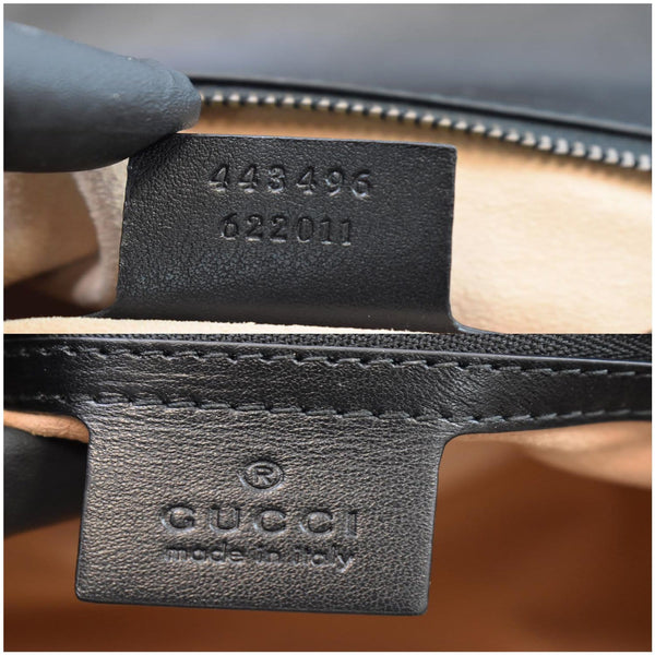 GUCCI GG Marmont Medium Matelasse Shoulder Bag Black 443496