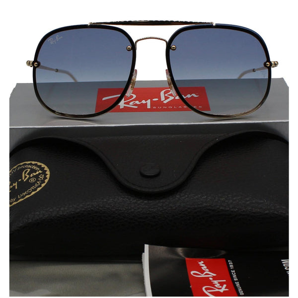 RAY-BAN RB3583N-001/X0 Blaze General Sunglasses Blue Gradient Red Mirror Lens