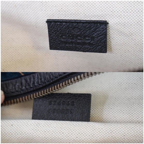 GUCCI GG Monogram Velvet Belt Bumbag Dark Blue 574968