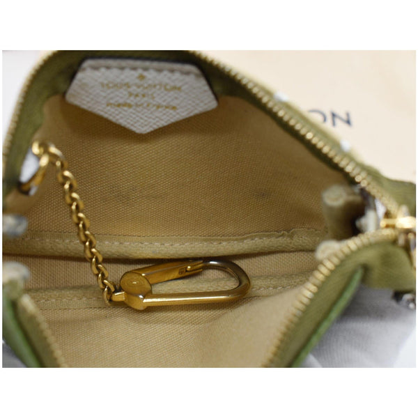 LOUIS VUITTON Micro Pochette Monogram Giant Canvas Accessories Pouch Khaki Green