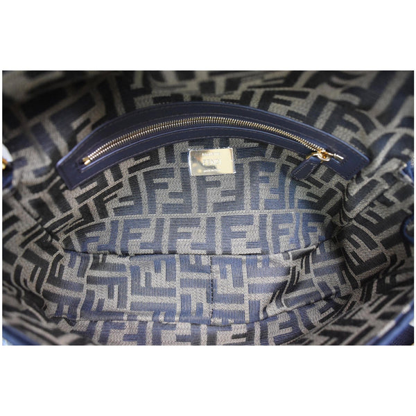 FENDI Mini Baguette Zucca Canvas Shoulder Bag Brown