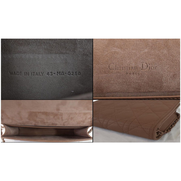 CHRISTIAN DIOR The Lady Dior Calfskin Chain Pouch Bag Blush Ultramatte - Final Sale