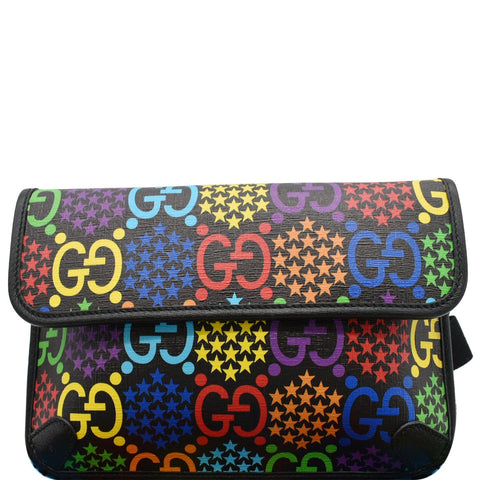 GUCCI GG Psychedelic Supreme Canvas Belt Bumbag Bag Multicolor 598113