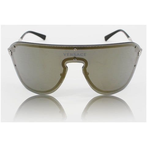 VERSACE VE2180-10005A44 Sunglasses Dark Gray Gold Mirrored Lens