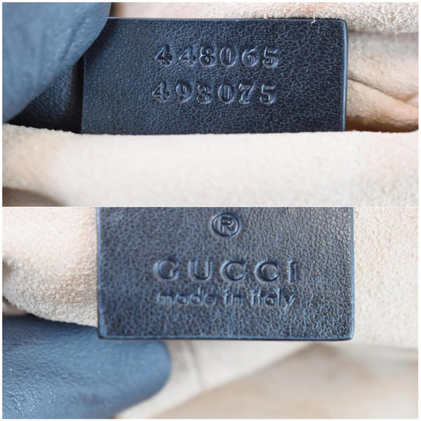 GUCCI GG Marmont Matelasse Mini Leather Crossbody Bag Black 448065