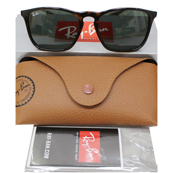 RAY-BAN RB4187 710/71 54 Sunglasses Light Havana / Dark Green Lens