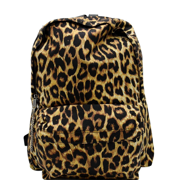 Celine mod Leopard Medium Print Canvas Backpack Bag - DDH