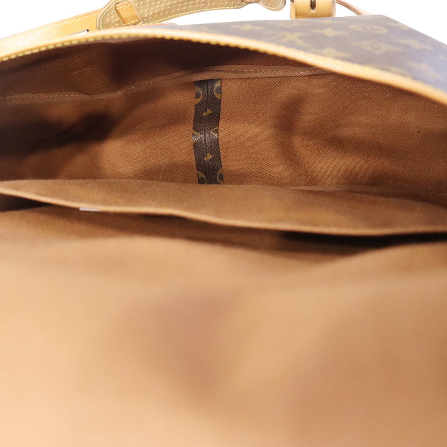 Louis Vuitton - Brown Monogram Canvas Saumur Monogram 43 Shoulder Bag