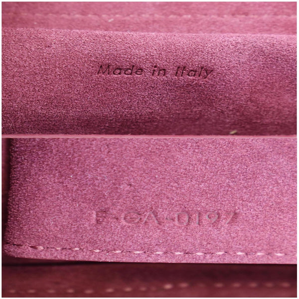 CELINE Micro Belt Grained Calfskin 2Way Shoulder Bag Ruby