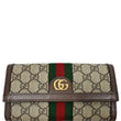 Gucci Ophidia GG Continental Supreme Canvas Wallet Beige