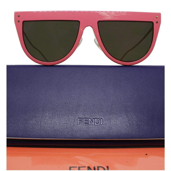 Fendi Defender Sunglasses Pink/Gold Frame plastic