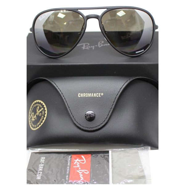 RAY-BAN RB4320CH-601S/5J Sunglasses Silver Mirror Polarized Chromance Lens