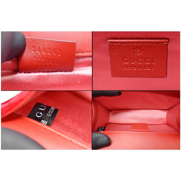 Gucci Broadway Mini Velvet Crossbody Bag Model serial code