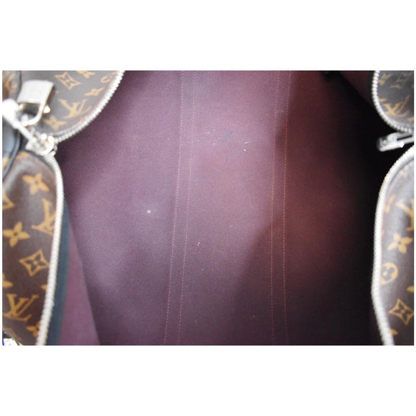 LOUIS VUITTON Keepall Bandouliere 55 Monogram Macassar Travel Bag Brown