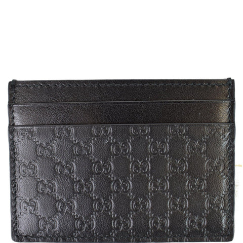 GUCCI Microguccissima Card Case Black 476010