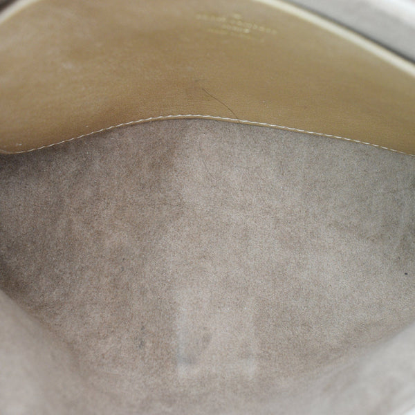 LOUIS VUITTON Love Note Metallic Calfskin Chain Shoulder Bag Gold Silver