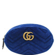 GUCCI GG Marmont Matelasse Velvet Belt Bag Blue 476434