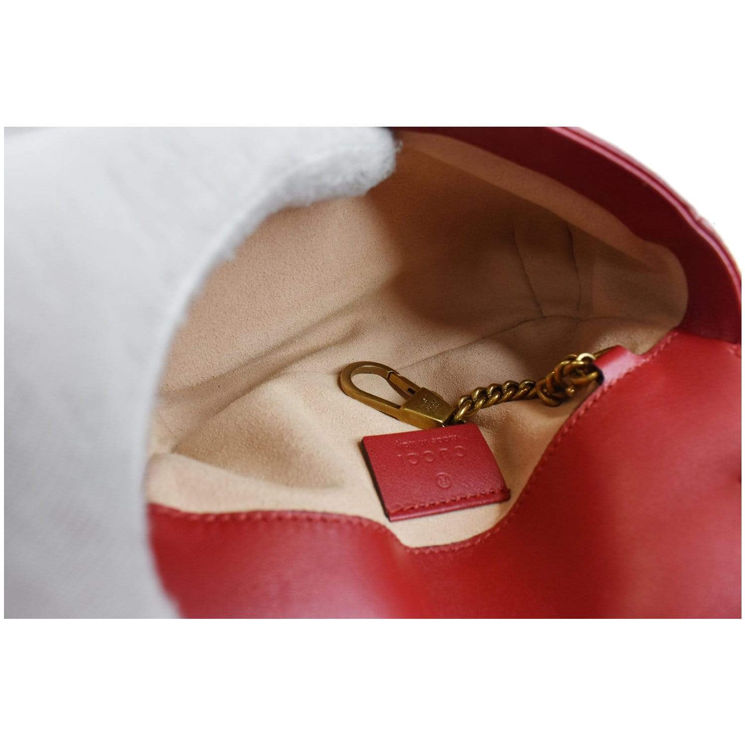 Gucci GG Marmont Matelassé Mini Bag Red