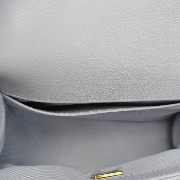 CHANEL CC Boy Small Caviar Leather Shoulder Bag Lavender