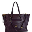 LOUIS VUITTON Lumineuse PM Monogram Empreinte Leather Shoulder Bag Plum