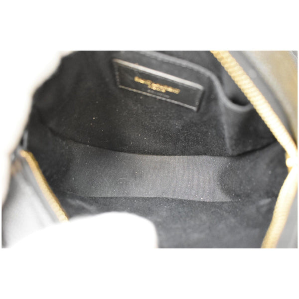 Yves Saint Laurent Vinyle Round Chevron Leather Camera Bag