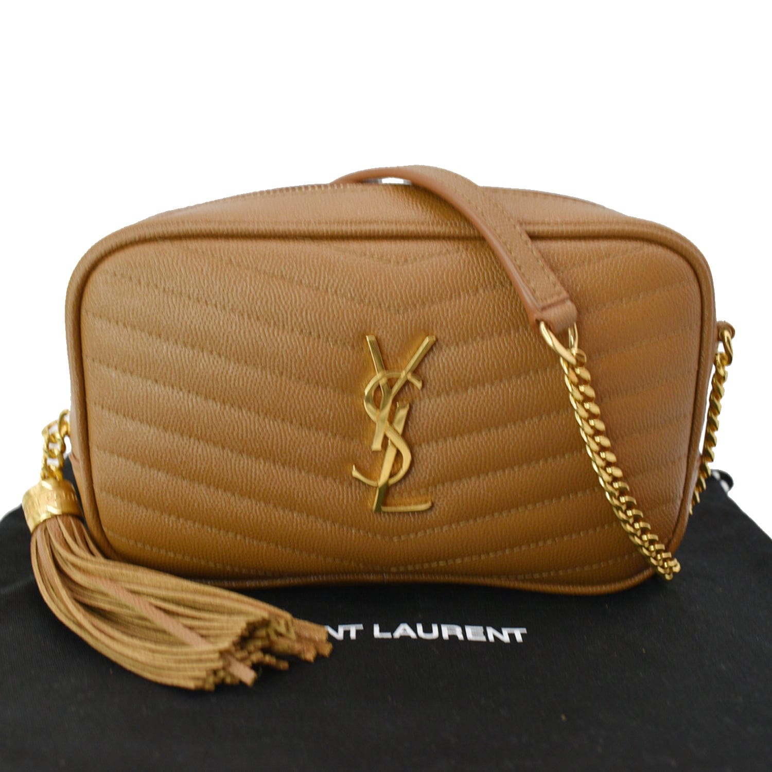 Saint Laurent Lou Camera Bag in Natural