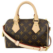 LOUIS VUITTON Speedy Bandouliere 20 Monogram Canvas Crossbody Bag Brown
