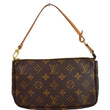 Louis Vuitton Pochette Monogram Canvas Pouch Brown
