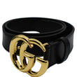 Gucci Double G Buckle Leather Belt Black | Dallas Handbags