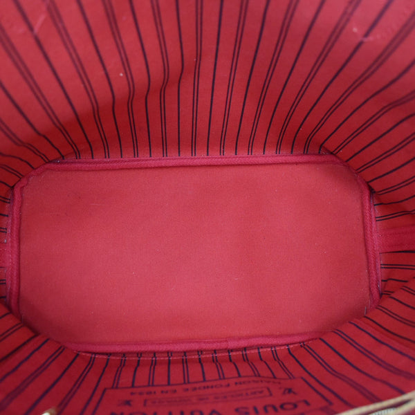 LOUIS VUITTON Neverfull MM Monogram Canvas Tote Bag Brown