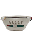 GUCCI Print Small Leather Belt Waist Bum Bag White 527792