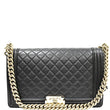Chanel Medium Boy Flap Lambskin Leather Shoulder Bag
