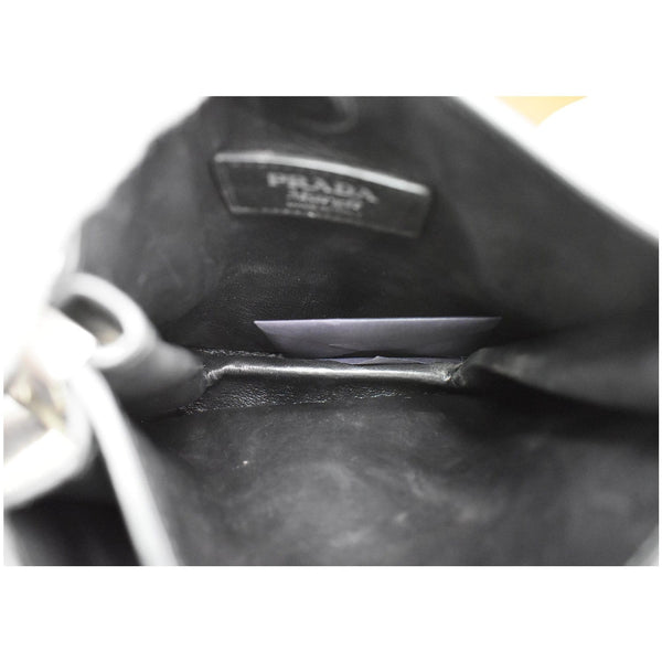 PRADA City Margit 1BC076 Calf Leather Satchel Bag Black