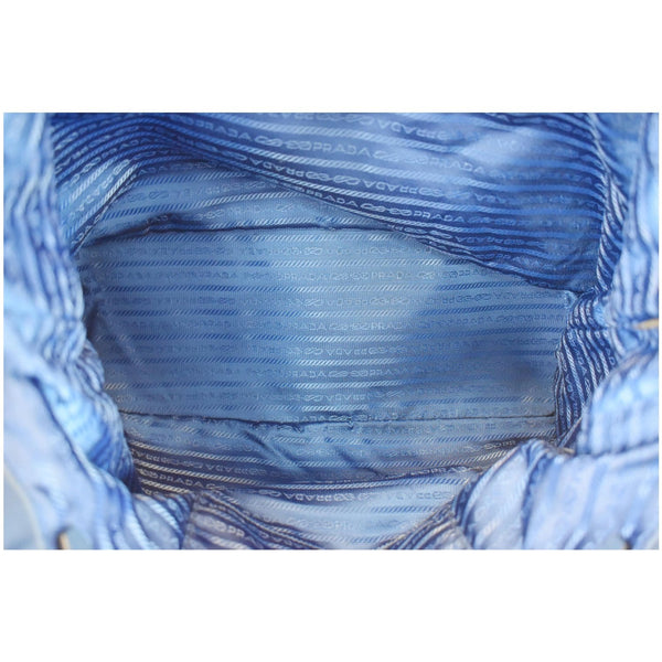 Prada Tessuto Canvas Interior Preview Tote Bag Blue