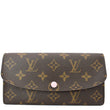 LOUIS VUITTON Emilie Monogram Canvas Wallet Rose Ballerine