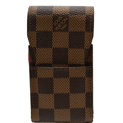 LOUIS VUITTON Etui Damier Ebene Cigarette Case Brown