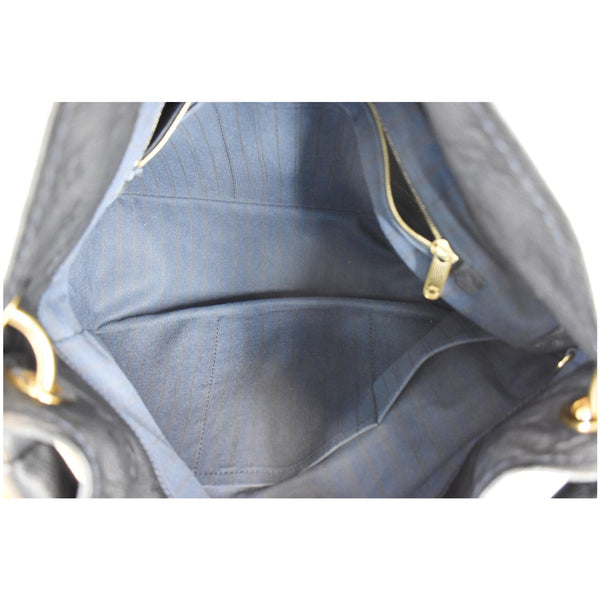 LOUIS VUITTON Artsy MM Empreinte Leather Shoulder Bag Black