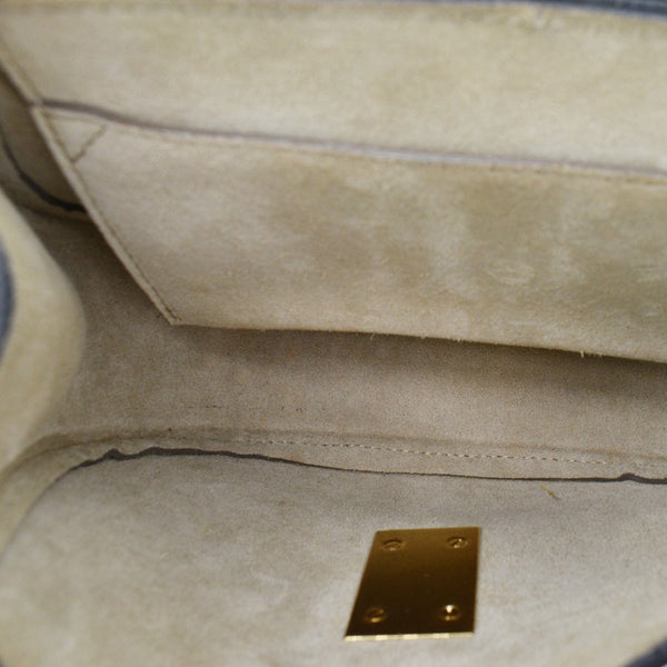 CHLOE Mini Drew Suede Calfskin Leather Crossbody Bag Black
