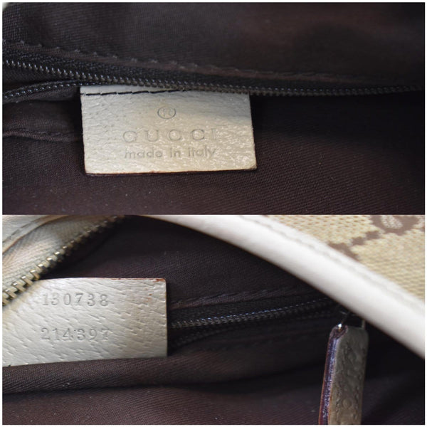 GUCCI Abbey GG Canvas D Ring GG Canvas Hobo Bag Beige 130738